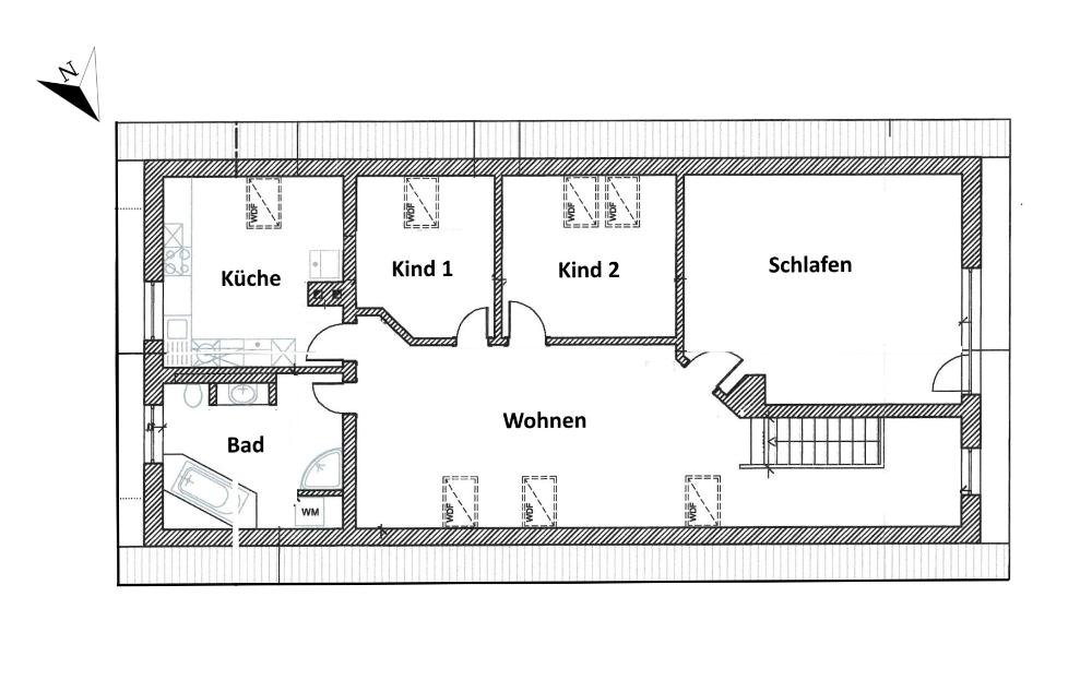 Grundriss Nebengebäude OG