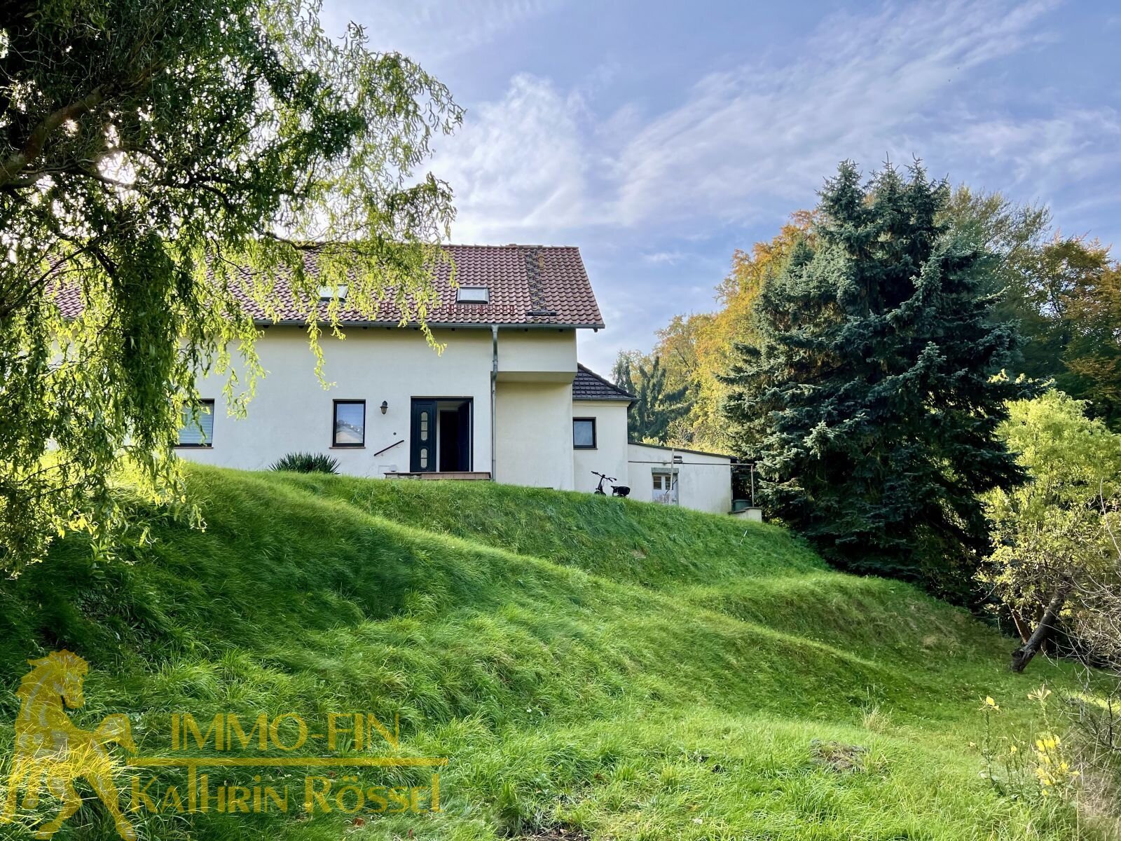 Nordansicht - Blick vom Garten auf das Wohnhaus (N)